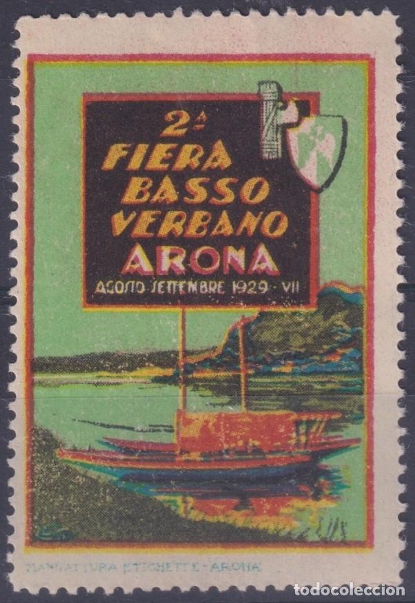 Selos: &rdquo;F-EX16767 ITALY ITALIA CINDERELLA 1929 ARONA FAIR OF VERBANO SHIP BARCO  NO GUM.&rdquo;