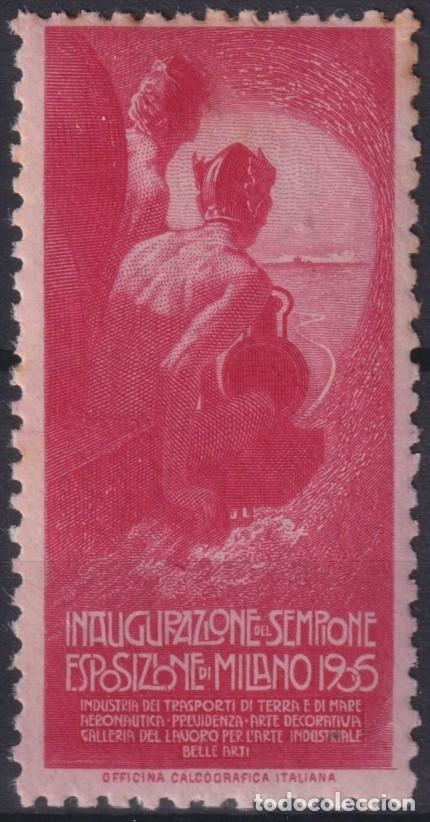 Selos: &rdquo;F-EX16474 ITALY ITALIA CINDERELLA 1905 MILAN EXPO TRANSPORT RAILROAD EXPO MNG&rdquo;