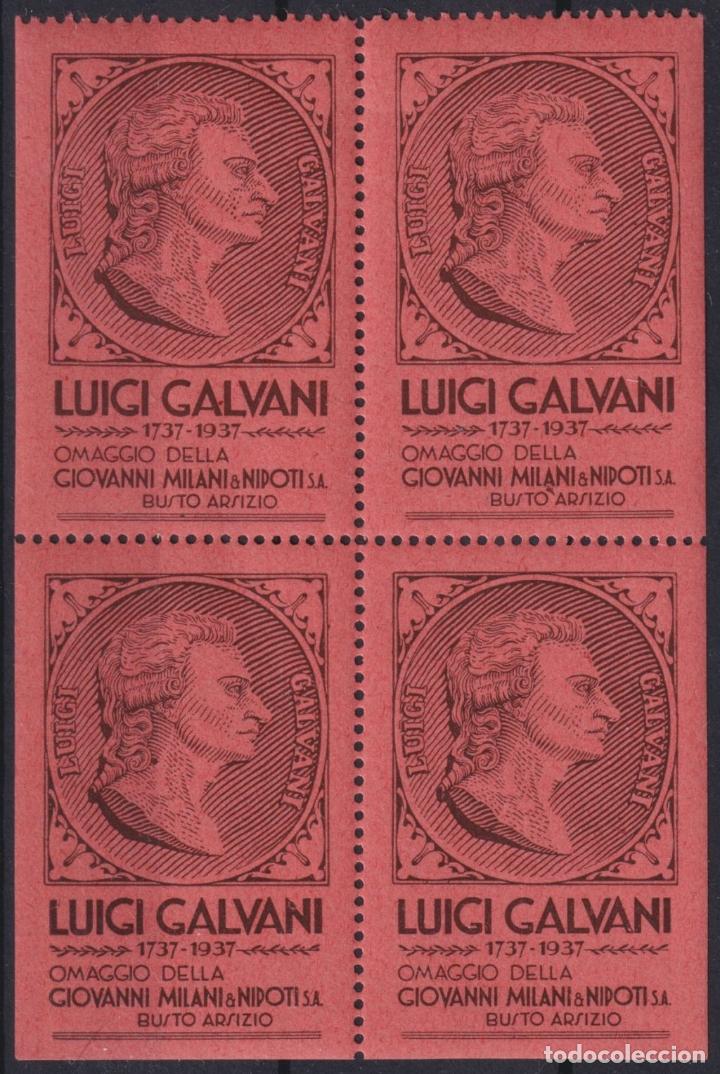 Selos: &rdquo;F-EX16637 ITALY ITALIA CINDERELLA 1937 LUIGI GALVANI MILAN MILANO ORIGINAL GUM&rdquo;