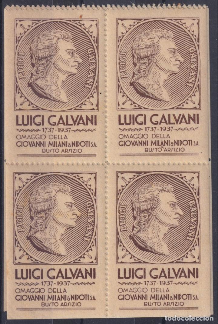 Sellos: &rdquo;F-EX16638 ITALY ITALIA CINDERELLA 1937 LUIGI GALVANI MILAN MILANO ORIGINAL GUM&rdquo;