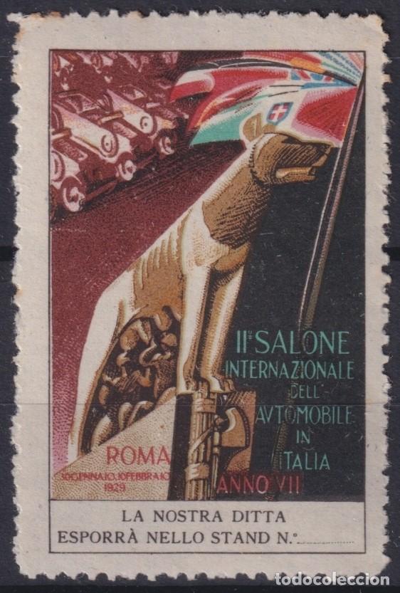 Sellos: &rdquo;F-EX16643 ITALY ITALIA CINDERELLA 1929 MNH AUTO CAR AUTOMOVILE SALON ROMA WOLF.&rdquo;