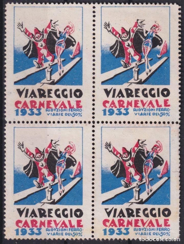 Sellos: &rdquo;F-EX16658 ITALY ITALIA CINDERELLA 1933 CARNIVAL CARNEVALE DI VIAREGGIO NO GUM&rdquo;