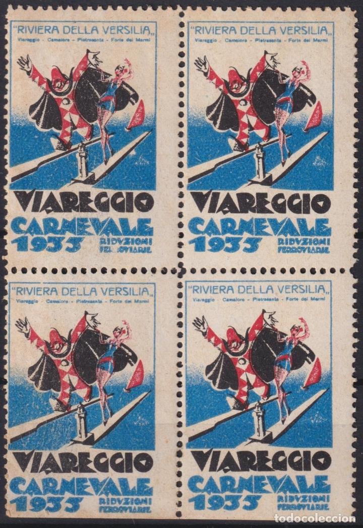 Sellos: &rdquo;F-EX16664 ITALY ITALIA CINDERELLA 1934 CARNIVAL CARNEVALE DI VIAREGGIO NO GUM&rdquo;