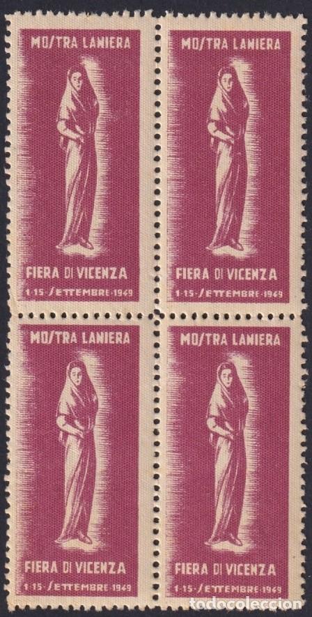 Sellos: &rdquo;F-EX16678 ITALY ITALIA CINDERELLA 1949 VICENZA FAIR MOSTRA LANIERA ORIGINAL GUM&rdquo;