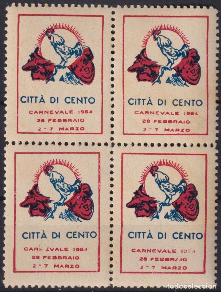 Sellos: &rdquo;F-EX16688 ITALY ITALIA CINDERELLA 1954 CARNIVAL CARNEVALE CITTA DI CENTRO ORIGINAL GUM&rdquo;