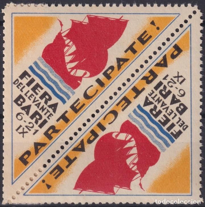 Sellos: &rdquo;F-EX16729 ITALY ITALIA CINDERELLA 1930 LEVANT BARI FAIR SHIP PAIR ORIGINAL GUM&rdquo;