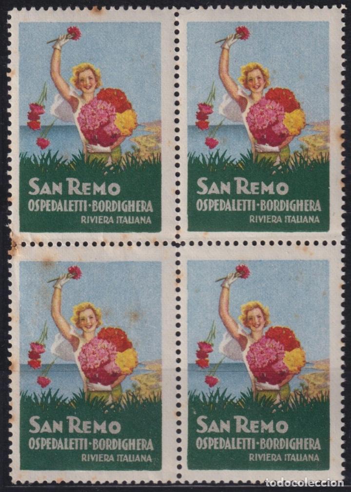 Sellos: &rdquo;F-EX16725 ITALY ITALIA CINDERELLA CIRCA 1940 SAN REMO FLOWERS ORIGINAL GUM&rdquo;