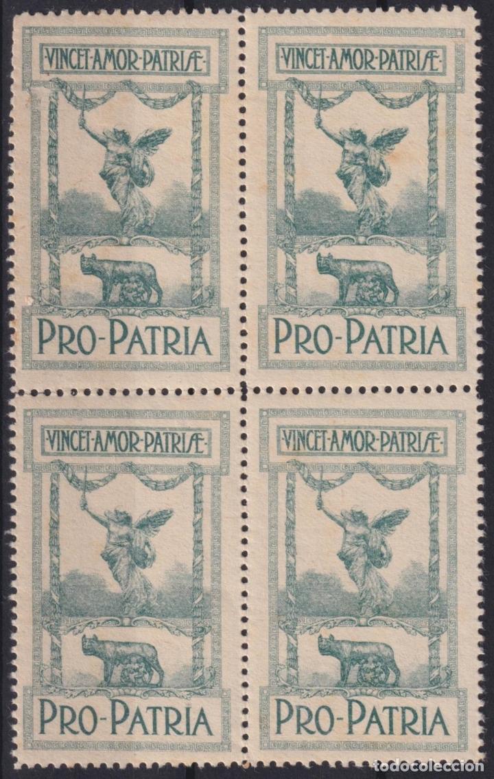 Sellos: &rdquo;F-EX16716 ITALY ITALIA CINDERELLA CIRCA 1916 WWI POLITICAL PRO PATRIA WOLF ROMA ORIGINAL GUM&rdquo;