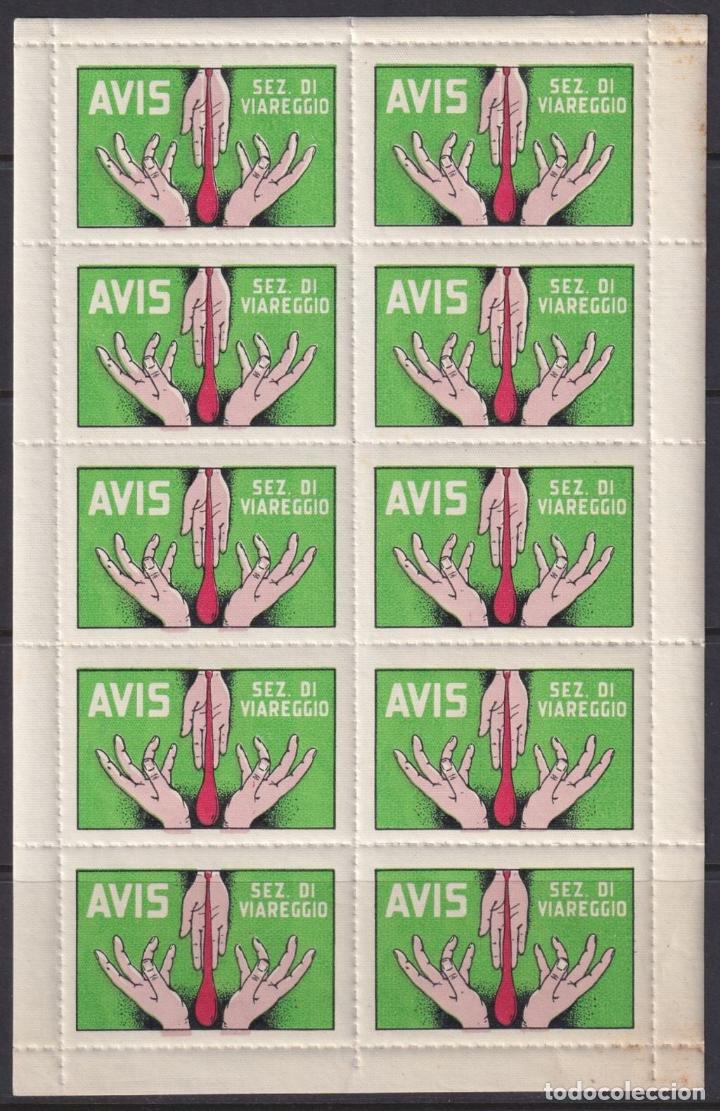 Selos: &rdquo;F-EX16733 ITALY ITALIA CINDERELLA MINI SHEET CIRCA 1950 AVIS VIAREGGIO ORIGINAL GUM&rdquo;
