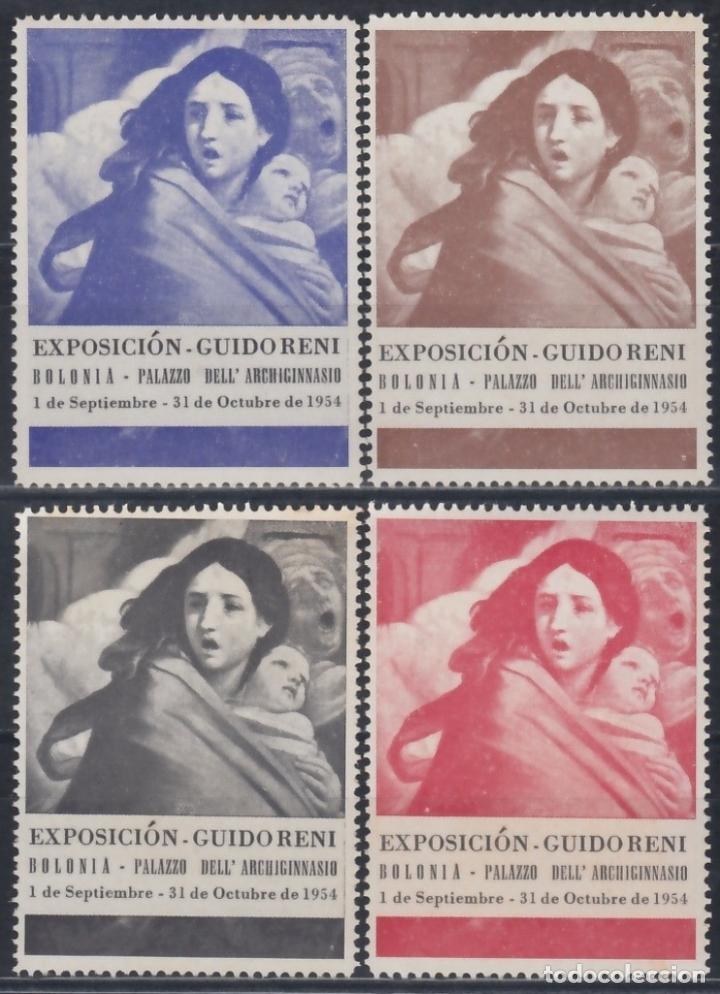 Sellos: &rdquo;F-EX15526 ITALY ITALIA CINDERELLA 1954 EXPO ART GUIDO RENI, BOLOGNA ORIGINAL GUM&rdquo;