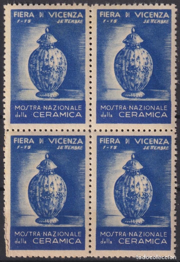 Sellos: &rdquo;F-EX16737 ITALY ITALIA CINDERELLA CIRCA 1936 FAIR CERAMICA VICENZA ORIGINAL GUM&rdquo;