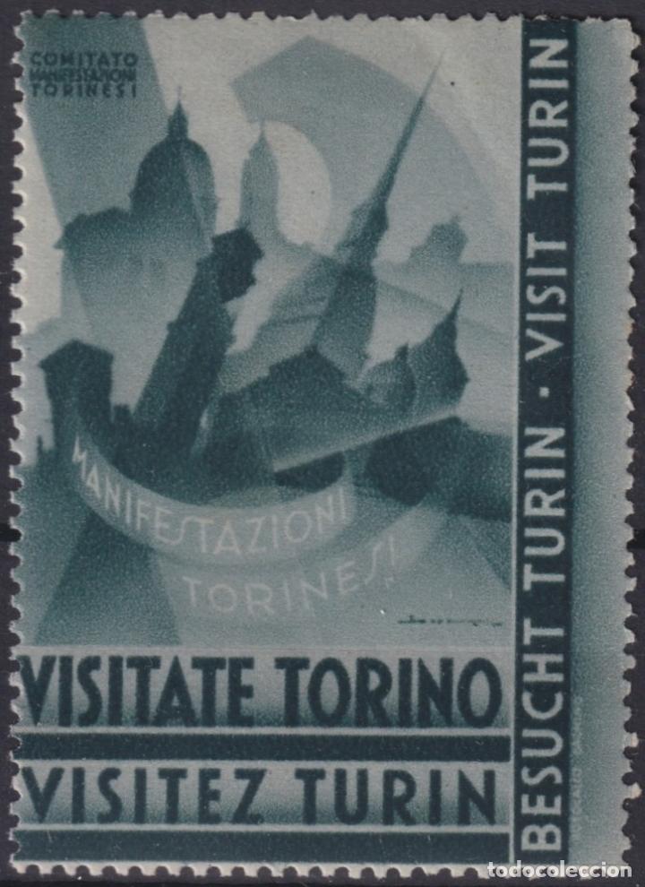 Sellos: &rdquo;F-EX16746 ITALY ITALIA CINDERELLA CIRCA 1950 TURIN TORINO TOURISM ORIGINAL GUM&rdquo;