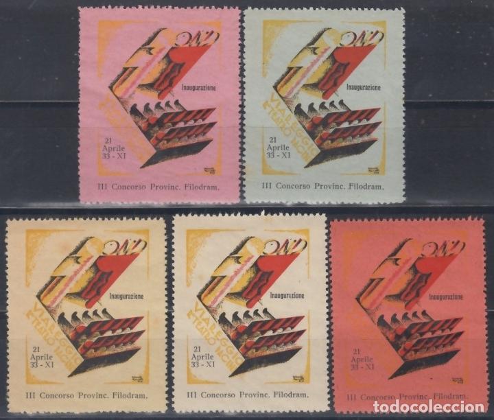 Sellos: &rdquo;F-EX15528 ITALY ITALIA CINDERELLA 1933, III CONCURSO TEATRO, THEATER, ORIGINAL GUM.&rdquo;