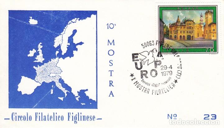 Sellos: SOBRE: 1979 FIGLINE. 10&ordf; MOSTRA - CIRCOLO FILATELICO FIGLINENSE