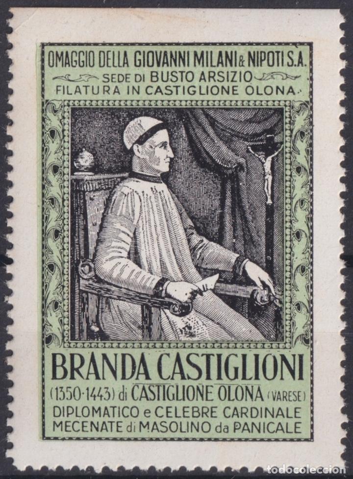 Sellos: &rdquo;F-EX17450 ITALY ITALIA CINDERELLA 1930 BUSTO ARSIZIO BRANDA CASTIGLIONE 40x54 mm ORIGINAL GUM&rdquo;