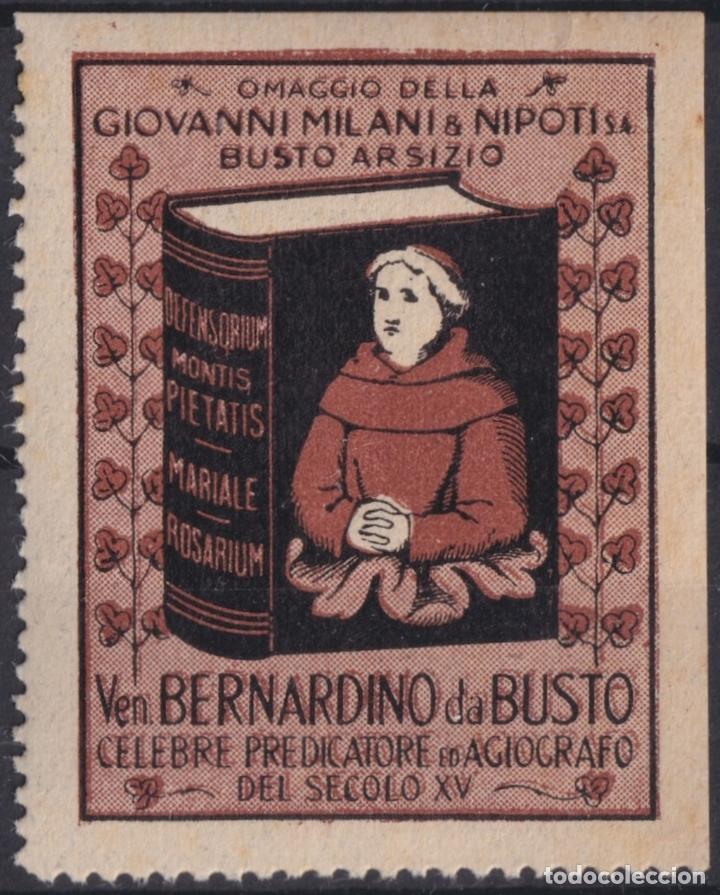 Sellos: &rdquo;F-EX17444 ITALY ITALIA CINDERELLA 1930 BUSTO ARSIZIO BERNARDINO DA BUSTO 40x52 mm ORIGINAL GUM&rdquo;