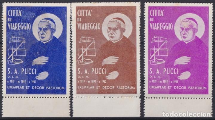 Sellos: &rdquo;F-EX17432 ITALY ITALIA CINDERELLA 1962 VIAREGGIO S.A. PUCCI ORIGINAL GUM BLOCK 4.&rdquo;