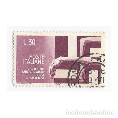 Sellos: SELLO ITALIANO VENTESIMO ANNIVERSARIO DELLA RESISTENZA 30 LIRE