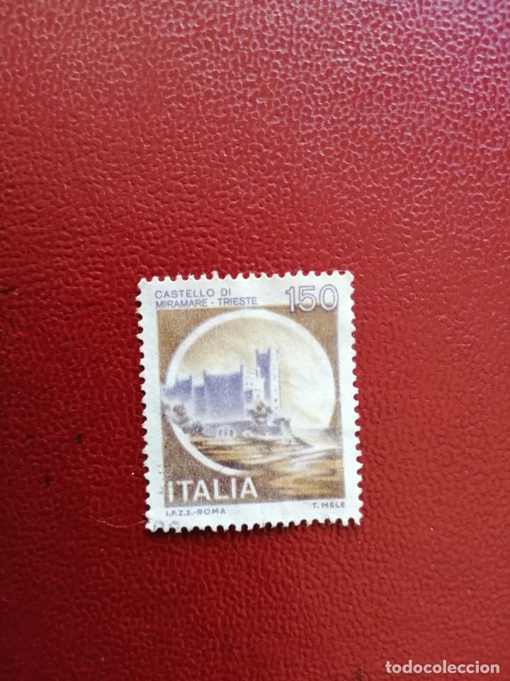 Sellos: ITALIA - VALOR FACIAL 150 - a&ntilde;o 1980 - castillo de miramare, trieste - yv 1444
