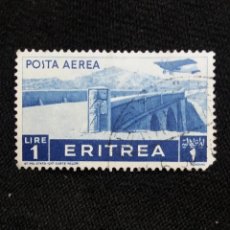 Sellos: ITALIA, 1 LIRA, ERITREA, POSTA AEREA, AÑO 1936. SIN USAR. Lote 217277192
