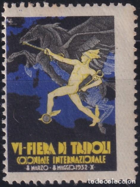 Sellos: F-EX18932 ITALY ITALIA CINDERELLA 1932 NO GUM TRIPOLI LYBIA LIBIA FAIR PEGASUS.