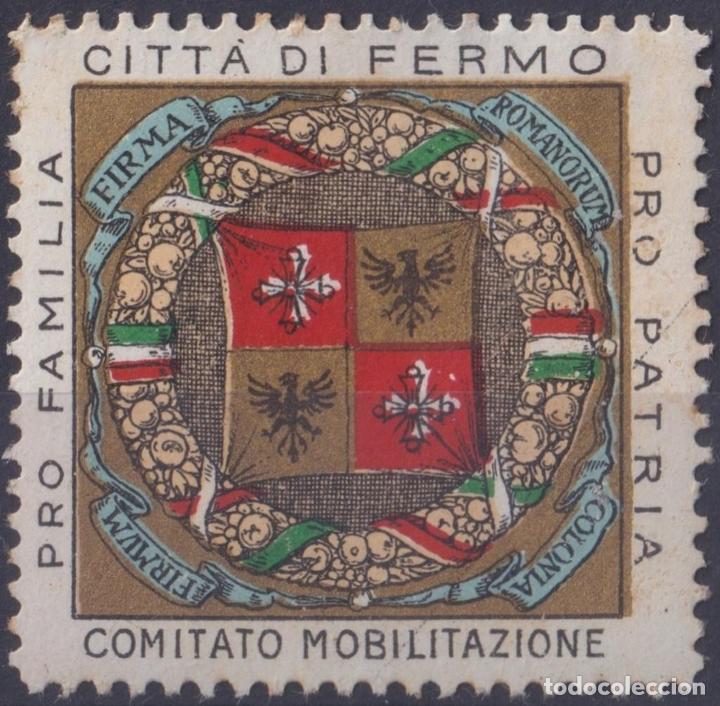 Sellos: F-EX19056 ITALY ITALIA CINDERELLA FERMO PRO PATRIA 35x35mm.