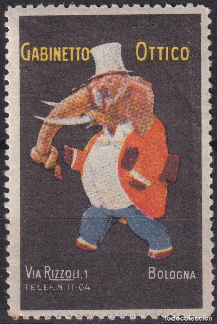 Sellos: F-EX19095 ITALY ITALIA CINDERELLA OPTIC GABINETTO OTTICO ELEPHNAT POSTER 35x53mm.