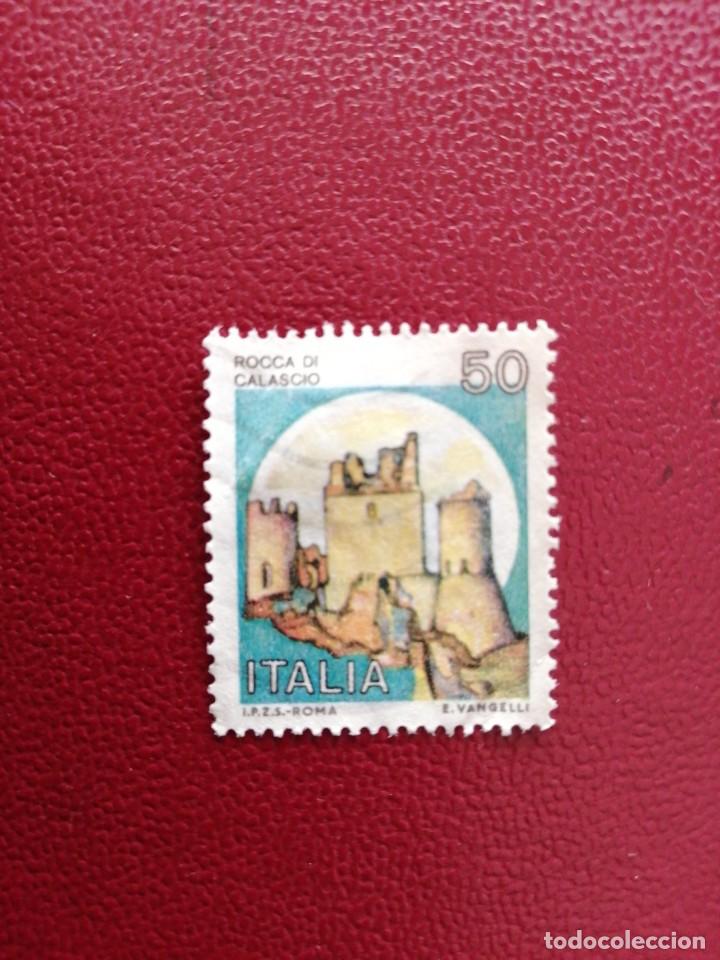 Timbres: ITALIA - VALOR FACIAL 50 LIRAS - CASTILLO - ROCCA DE CALASCIO