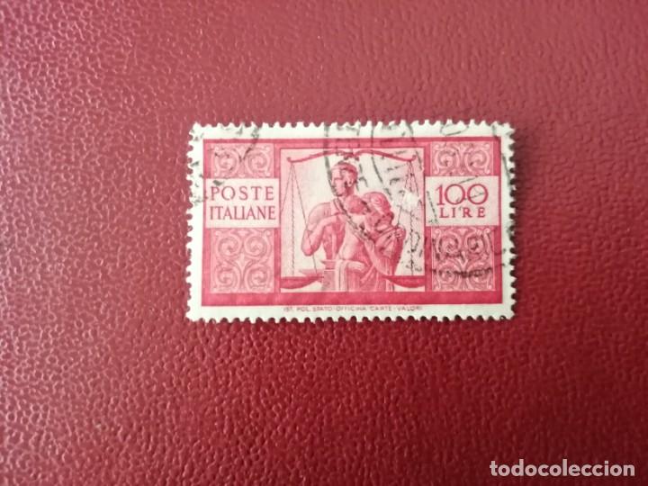 Timbres: ITALIA - VALOR FACIAL 100 LIRAS - A&Ntilde;O 1946 - FAMILIA UNIDA