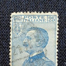Sellos: ITALIA 15 CENTS, REY VICTOR EMMANUEL III, 1906.. Lote 225769438