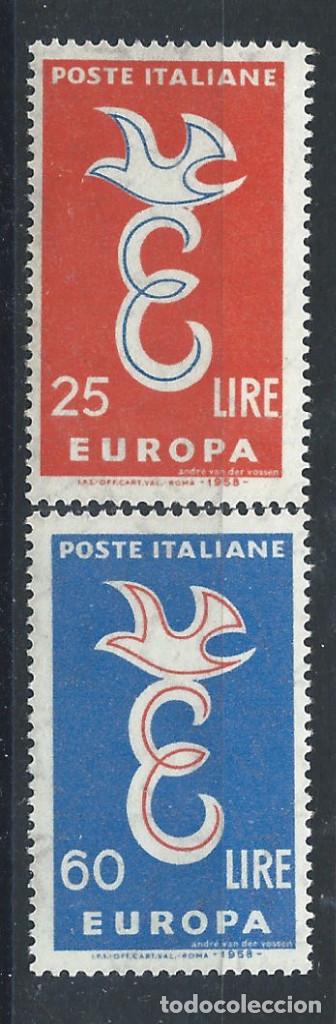Sellos: Italie N&deg;765/66* (MH) 1958 - Europa &rdquo;Dessins communs&rdquo;