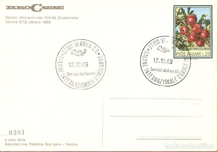 Briefmarken: POSTAL, ITALIA-SAL&Oacute;N INTERNACIONAL EUROCARNE-1969, MATASELLOS DEL SAL&Oacute;N-VERONA, VER FOTOS