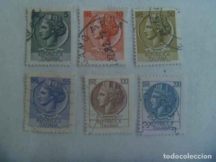 Sellos: LOTE DE 6 SELLOS BASICOS DE ITALIA - Foto 1