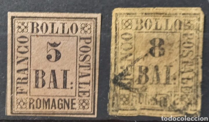Briefmarken: Sellos de Romana (Romagne/Italia) 1859 el de 8 deteriorado valor + 1.500 &euro;