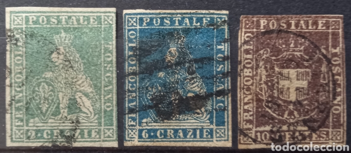 Briefmarken: Sellos de Toscana 1857-60