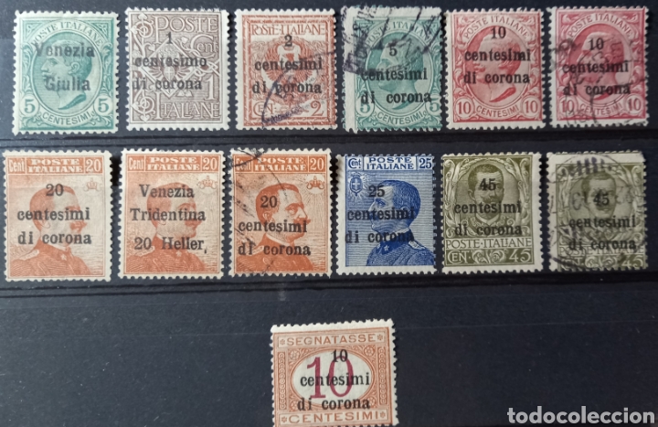 Briefmarken: Sellos de la ocupaci&oacute;n italiana de Trieste durante la primera guerra mundial