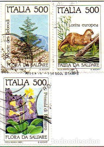 Selos: ITALIA.- SELLOS DEL A&Ntilde;O 1985.- EN USADOS