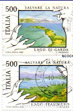 Selos: ITALIA.- SELLOS DEL A&Ntilde;O 1987.- EN USADOS