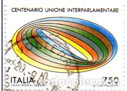 Timbres: ITALIA.- SELLO DEL A&Ntilde;O 1989, EN USADO