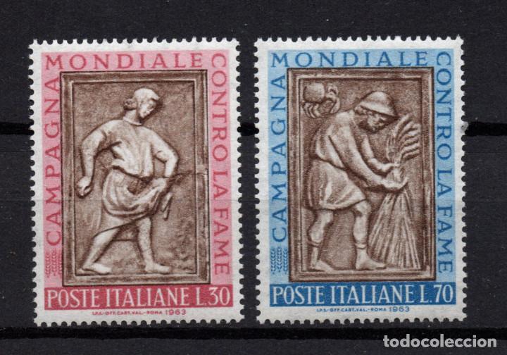 Sellos: ITALIA 884/85** - A&Ntilde;O 1963 - CAMPA&Ntilde;A MUNDIAL CONTRA EL HAMBRE