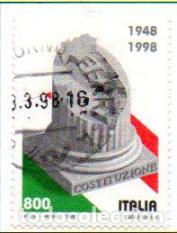 Briefmarken: ITALIA.- SELLO DEL A&Ntilde;O 1998, EN USADO