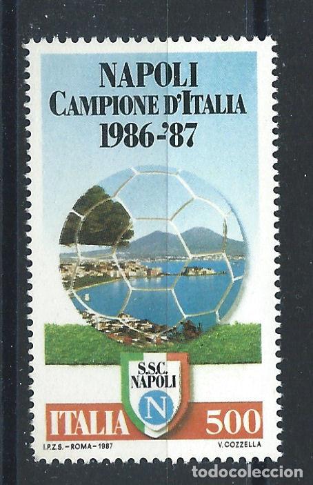 Sellos: Italie N&deg;1748** (MNH) 1987 - Naples &rdquo;Champion d'Italie de football&rdquo; saison 1986 - 87