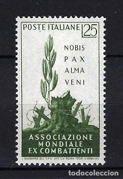 Stamps: 1959 Italia MICHEL 1036 YVERT 785 Asociaci&oacute;n ex combatientes MNH** Nuevo sin fijasellos
