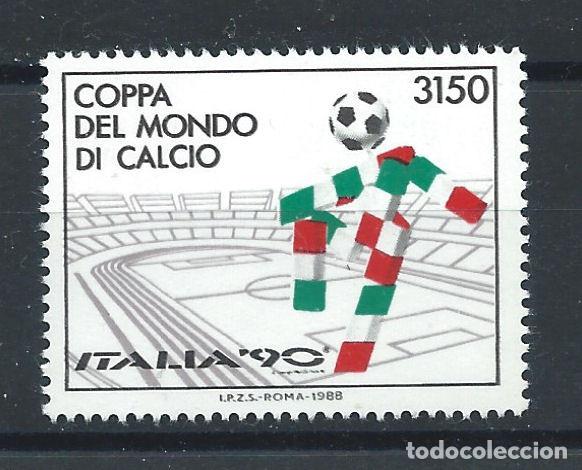 Sellos: Italie N&deg;1782** (MNH) 1988 - Coupe du monde de football &rdquo;Italia'90&rdquo;