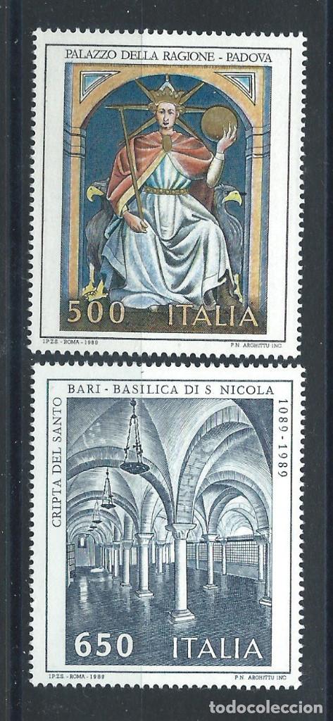 Sellos: Italie N&deg;1805/06** (MNH) 1989 - Patrimoine artistique et culturel