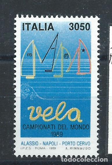 Sellos: Italie N&deg;1807** (MNH) 1989 - Championnats du monde de voile &agrave; Alasso