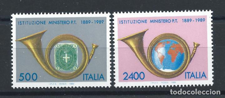 ITALIE N°1820/21** (MNH) 1989 - CRÉATION DU MINISTÈRE DES POSTES (Sellos - Extranjero - Europa - Italia)