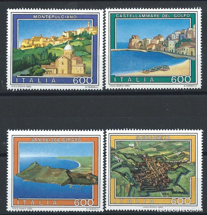 Sellos: Italie N&deg;1873/76** (MNH) 1990 - Tourisme &rdquo;Vues&rdquo;