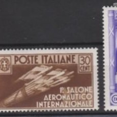 Sellos: ITALY 1935. INTERNATIONAL AERONAUTICAL MEETING. COMPLETE SET*. 250 €