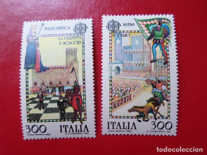 Sellos: -italia, 1981*, europa, folclore, Yvert 1480/81